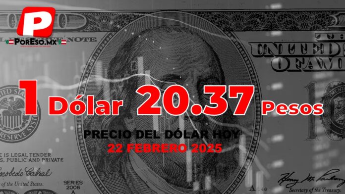 Precio del dólar hoy 22 de febrero 2025