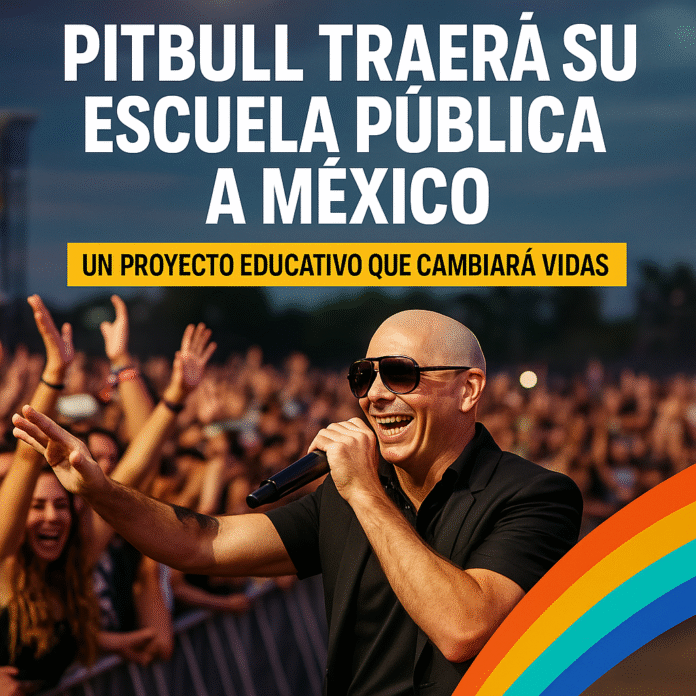 Pitbull anuncia que construirá una escuela pública en México “La