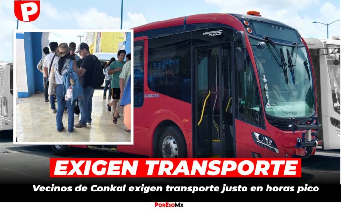 TRANSPORTE JUSTO Vecinos de Villa de Conkal denuncian falta de transporte público en horas pico y exigen soluciones inmediatas. Piden ingreso del Va y Ven o alternativas justas en Yucatán.