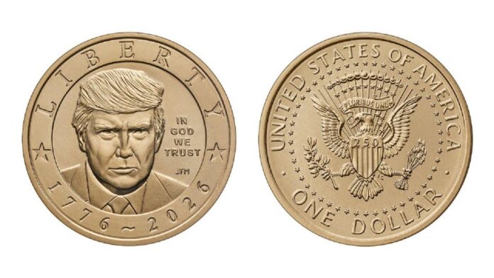 moneda de donald trump